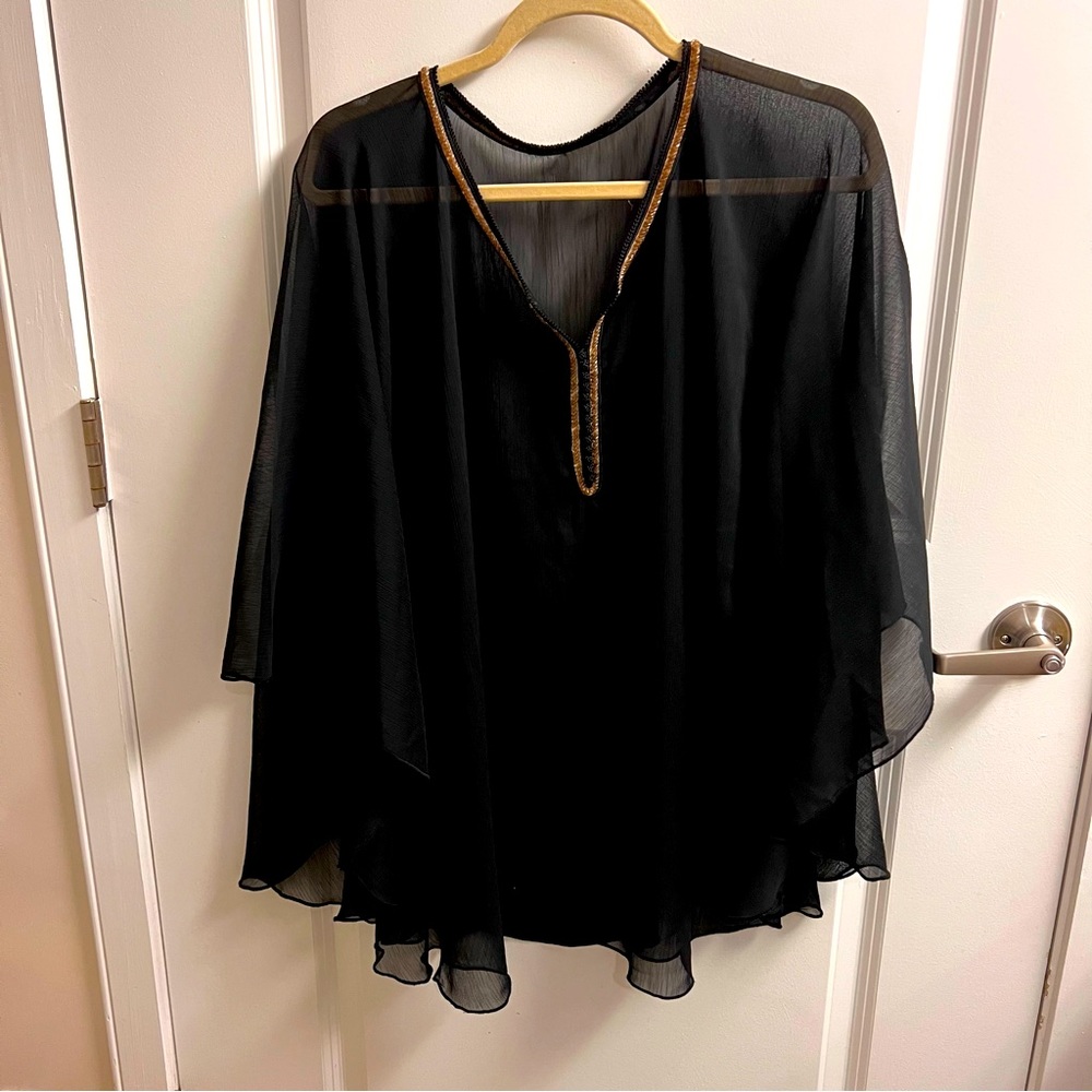 Black in a excellent Condition Tunic ( Cap/loungewear/beachwear Top)